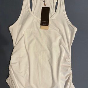 Calia by Carrie Underwood Flow Ruched Racerback Tank